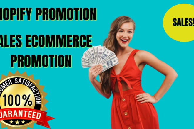 I will rise shopify store promotion USA organic affiliate web traffic marketing