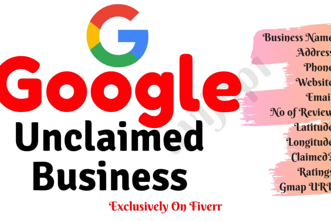 I will scrape google unclaimed business data with email