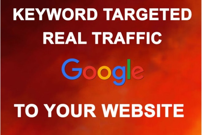 I will send keywords targeted web traffic with live proof analytics