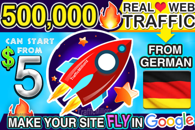 I will send real germany web traffic visitors to your site