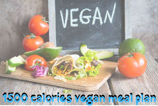 I will send you unique 1500 calories vegan meal plan