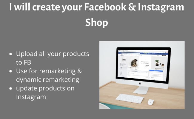 I will setup facebook and instagram shop