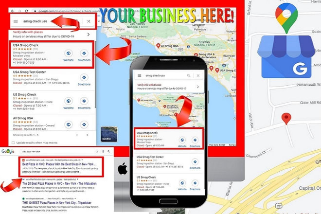 I will setup google maps business, local seo top business directory