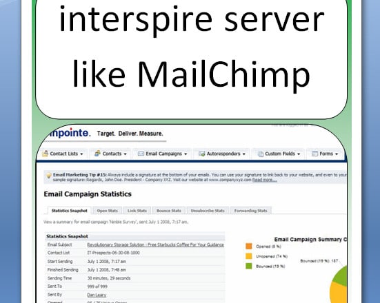 I will setup interspire server like mailchimp with smtp, ses