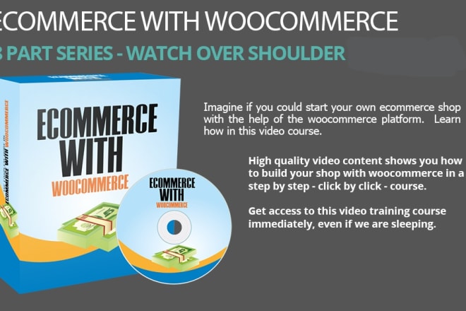 I will teach you how to create a woocommerce store