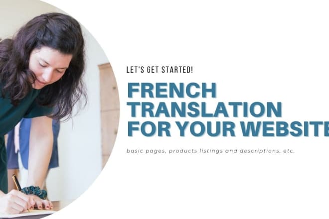 I will translate your website content from english to french