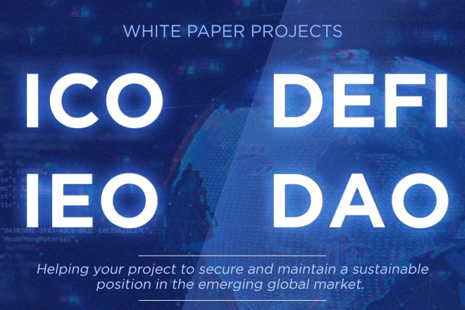 I will write and design the perfect ico, ieo or defi white paper