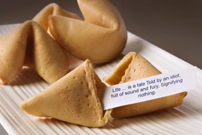 I will write any message on a fortune cookie
