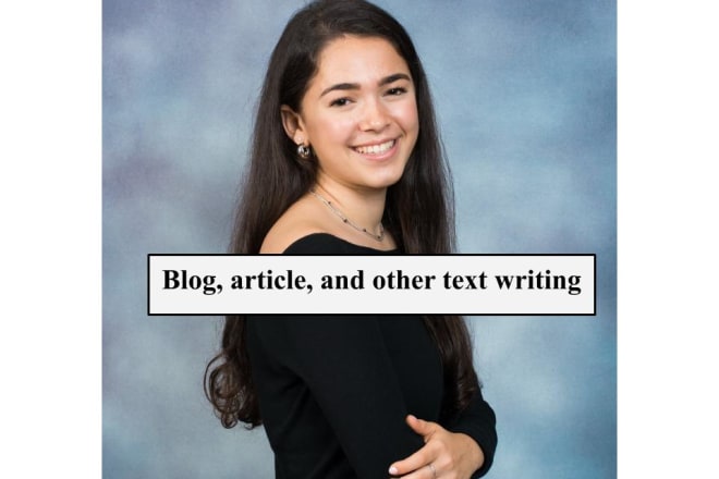I will write articles for you
