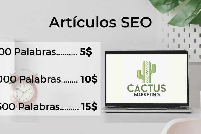I will write articles optimized for SEO in spanish