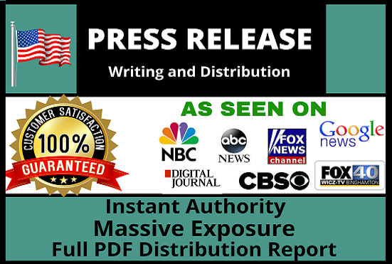 I will write press release and do press release distribution