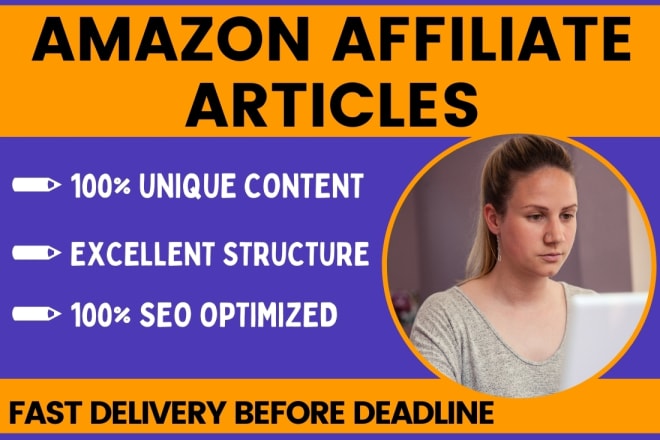 I will write SEO amazon affiliate articles and buying guide