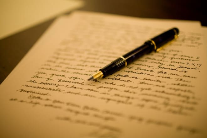 I will write you a song, letter, poem, bio or creative piece