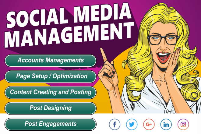 I will your social media marketing manager marketer management facebook instagram