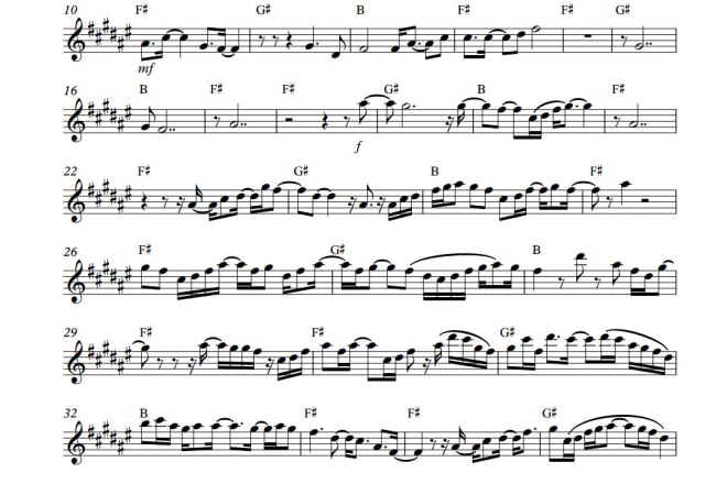 I will accurately transcribe your favorite songs to music score