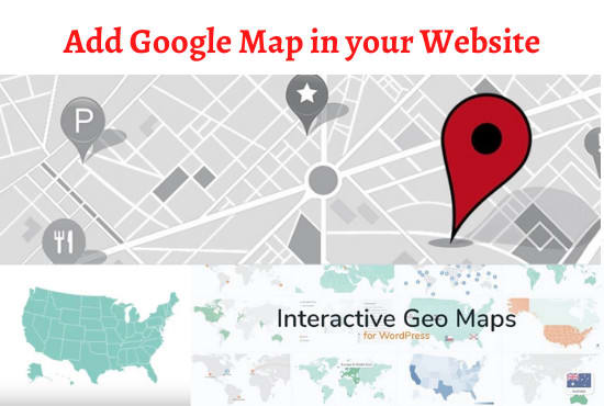 I will add google map, create clickable interactive map in your wordpress website
