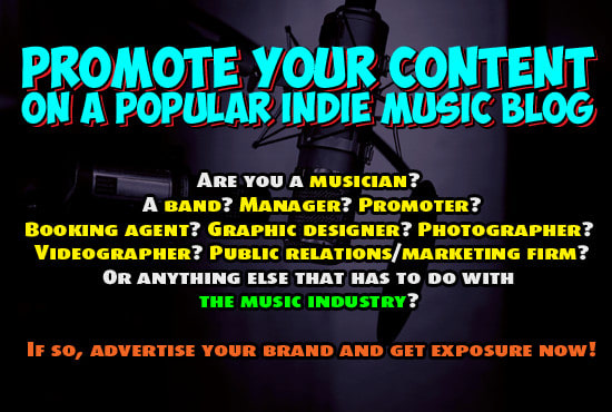 I will add your guest post on my indie music blog