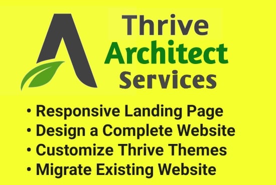 I will be perfect thrive architect and thrive theme builder service