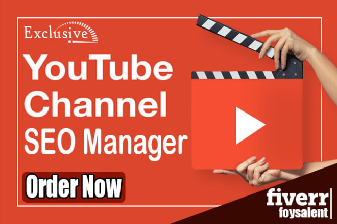 I will be your certified youtube channel groth manager and video SEO