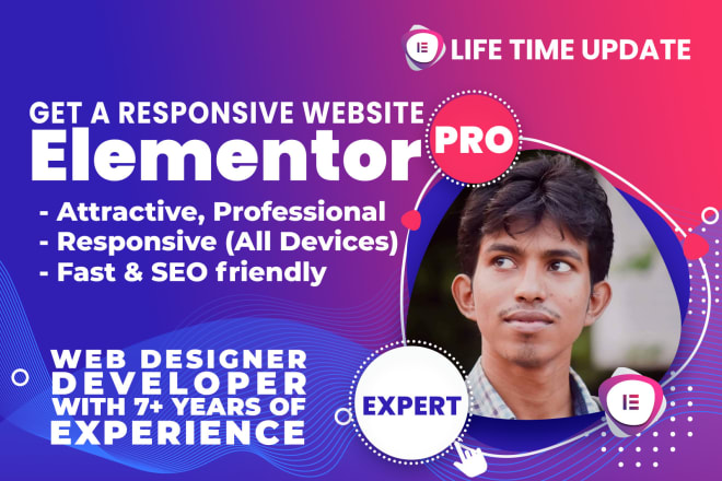 I will be your elementor expert with elementor pro plugin