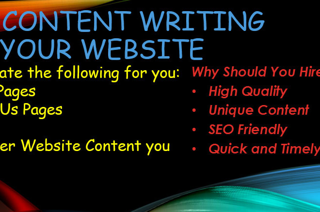 I will be your SEO website content writer