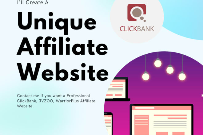 I will build a clickbank, jvzoo, warriorplus affiliate website