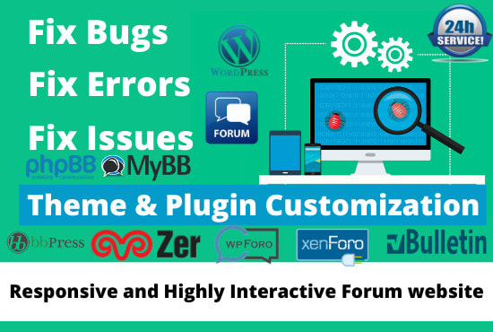 I will build a forum website with phpbb, xenforo, vbulletin, mybb, youzer, wpforo