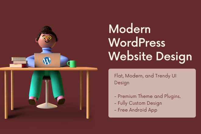 I will build a modern wordpress website design