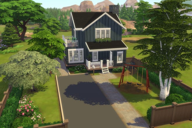 I will build a small, medium or large house in the sims 4