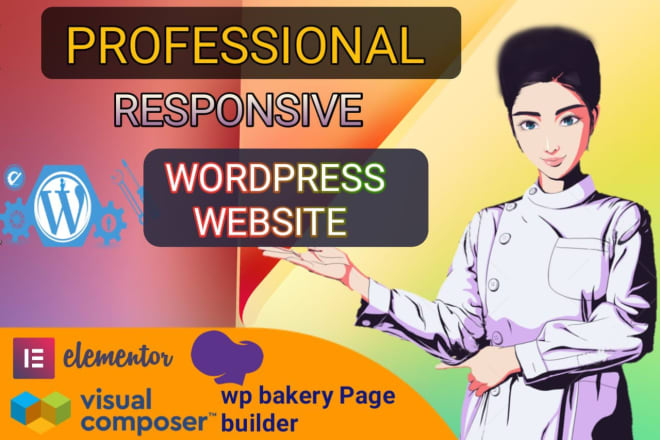 I will build responsive wordpress website