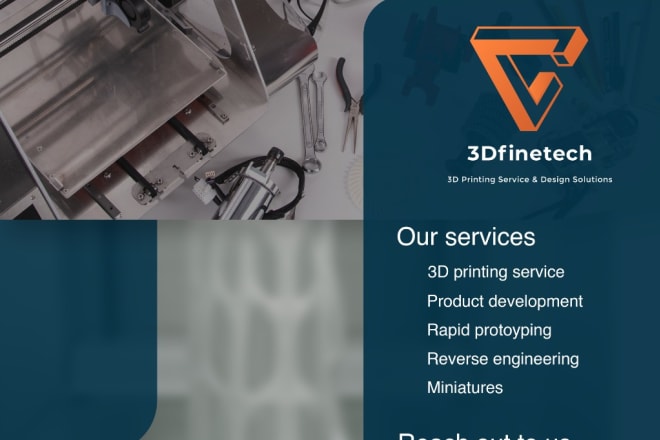 I will cad design solutions and 3d printing service
