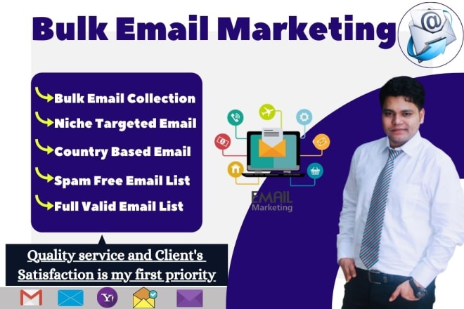 I will collect targeted mails for your email marketing