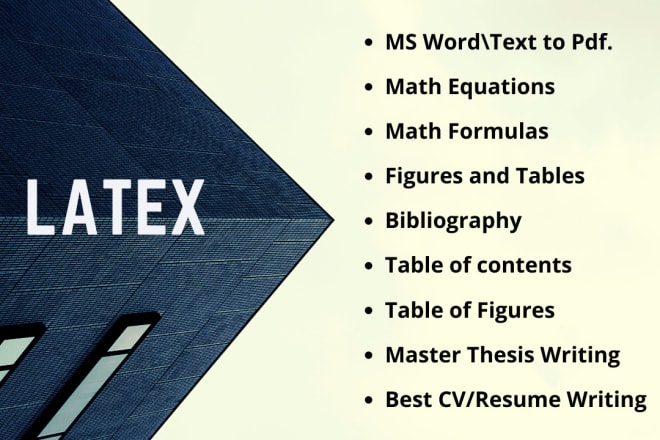 I will compose your documents in latex