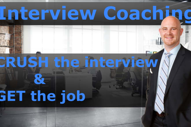 I will conduct a 60 minute practice job interview with coaching
