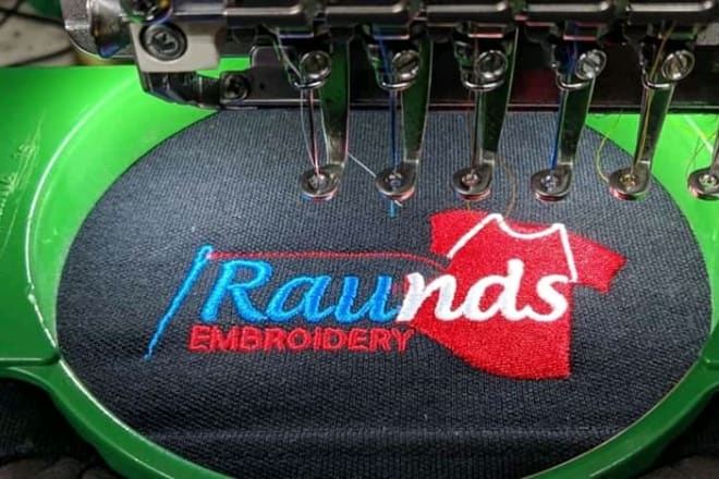 I will convert logo into embroidery digitizing dst,pes in 1 hour