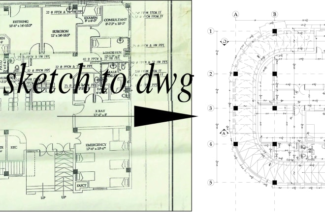 I will convert pdf, image, sketch to autocad drawing