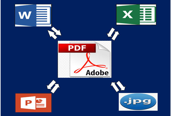 I will convert your files from pdf to word,excel,ppt and jpg