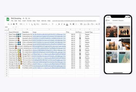 I will convert your google sheets into a mobile app