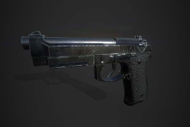 I will create 3d game art modeling weapons and props for unity and unreal