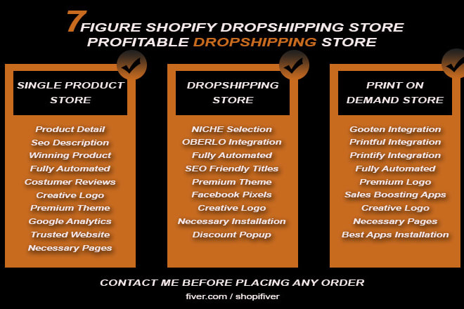 I will create 7 figure shopify drop shipping store or shopify website