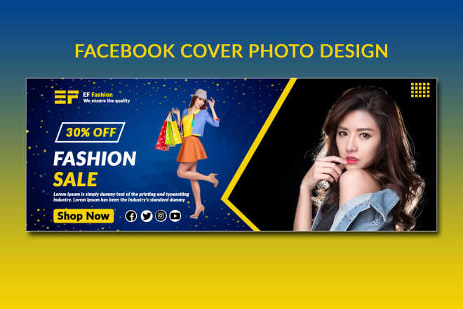 I will create a facebook cover photo banner design