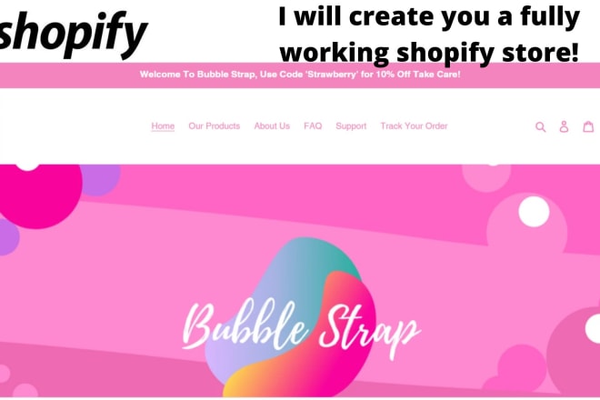 I will create a fully working shopify store