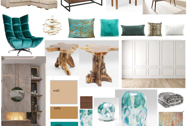 I will create a moodboard and offer color consultation