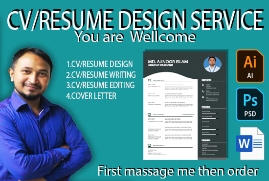 I will create a professional resume design and CV within 24 hrs