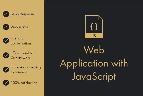 I will create a web application on HTML, CSS, and javascript