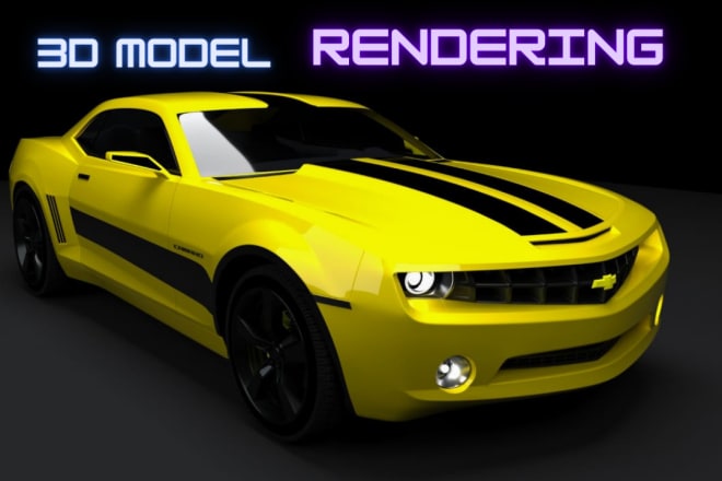 I will create amazing 3d model rendering