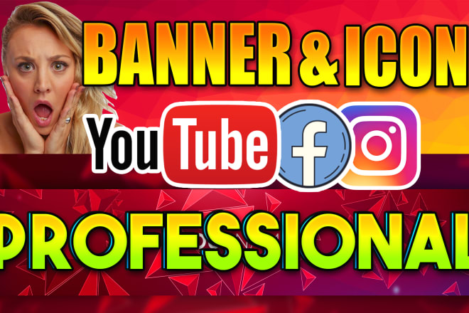 I will create an amazing banner with icon for your social media