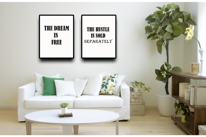 I will create an inspiring and motivational quote poster designs