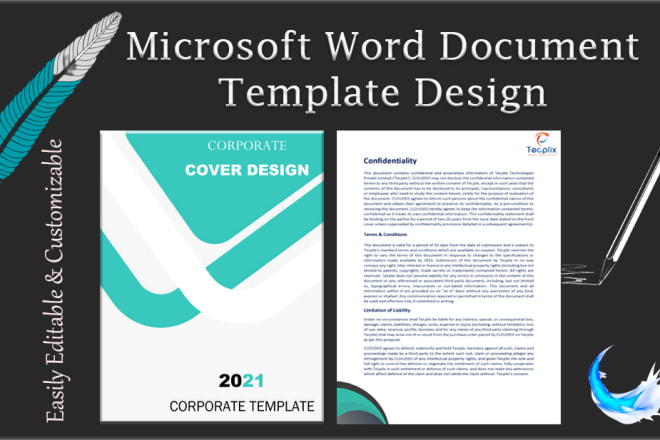 I will create and design ms word document or template