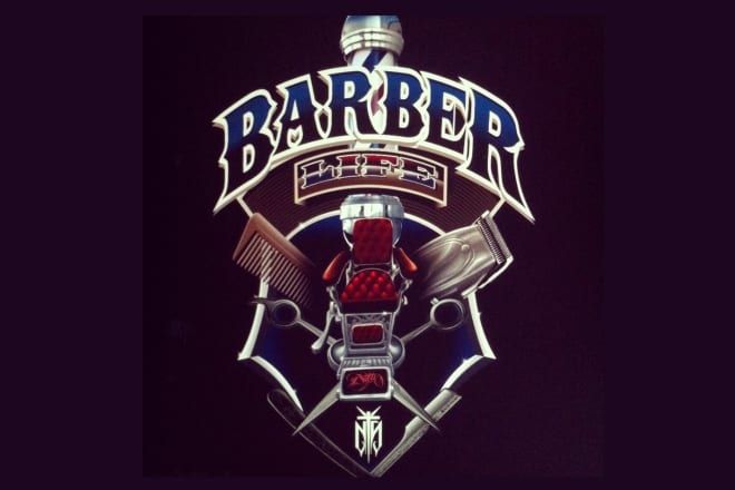 I will create beautiful excellent barber shop logo design with